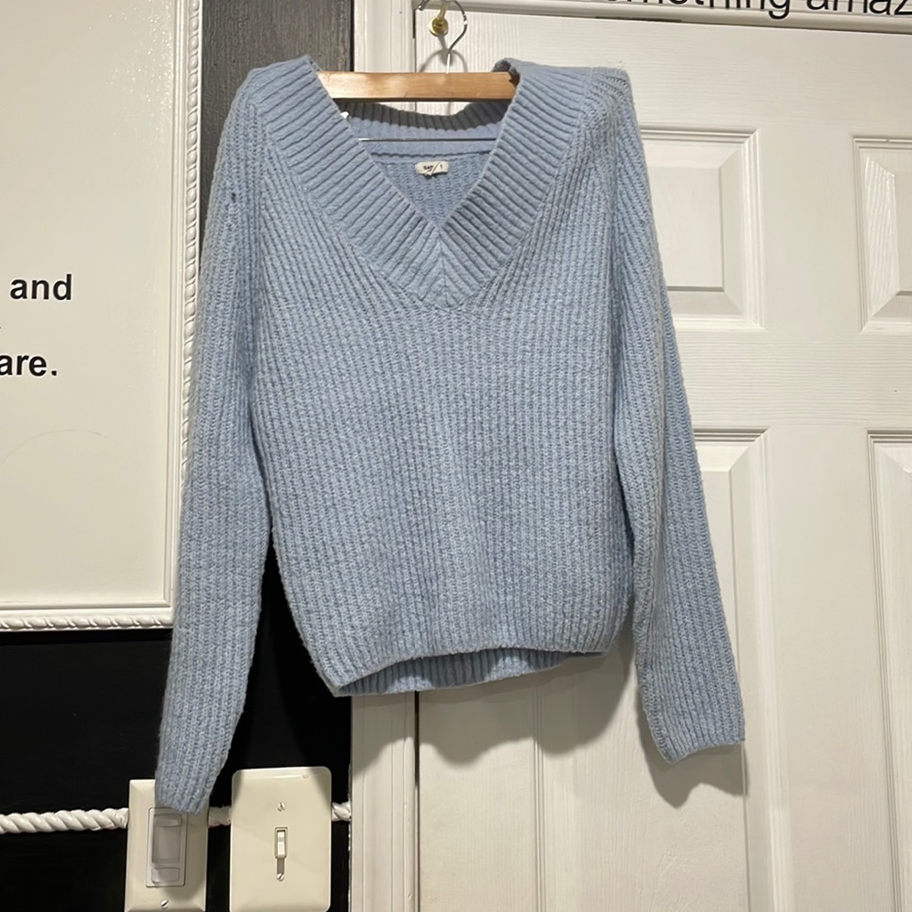 GARAGE Baby Blue Sweater size XS